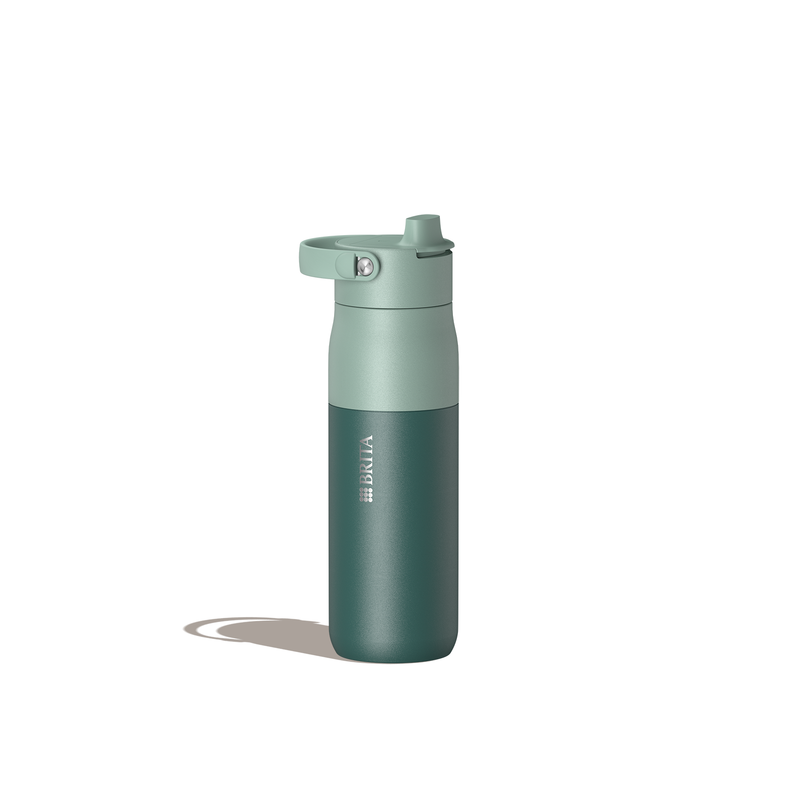 BRITA LARQ Essential Bottle in green, 680 ml.